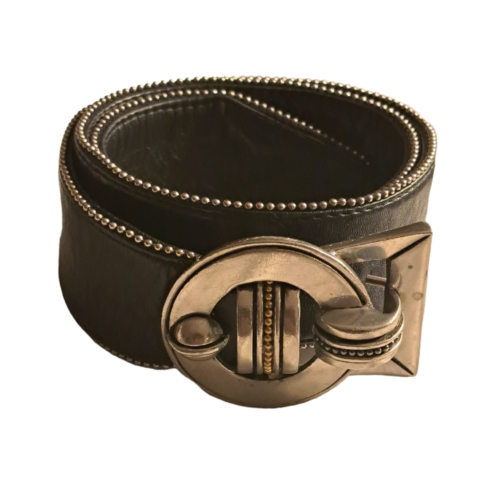 Fahrenheit Navy Blue Wide Width Leather Belt